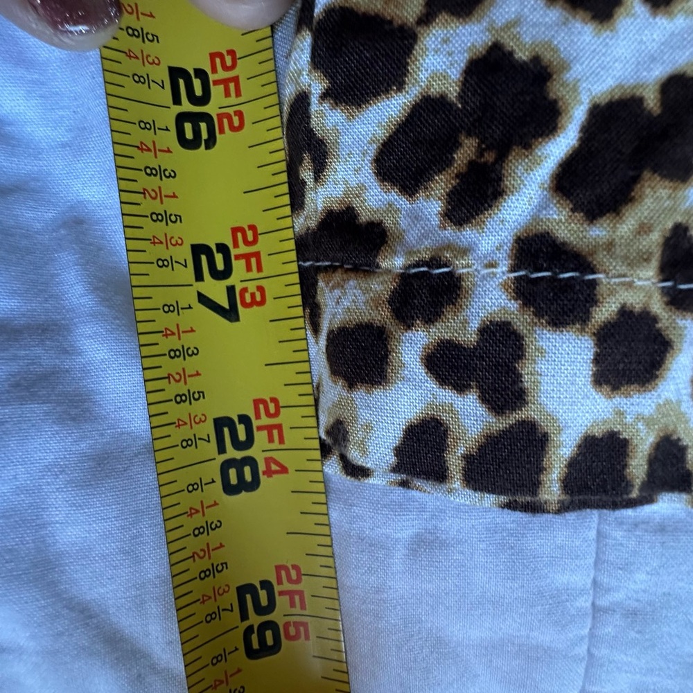 Jessica Simpson Leopard Print Wide Leg Jumpsuit XL | Adjustable Straps | Pockets - Picture 9 of 12